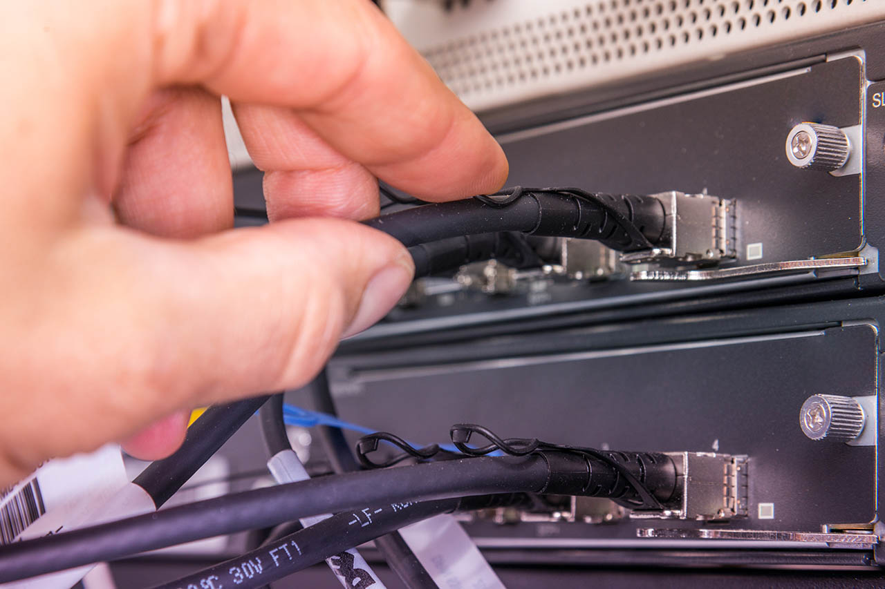 Strukturierte Netzwerkverkabelung während einer Sanierung